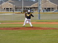 Dylan Joyner pitches for the Tigers against Long County JV.