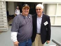 Coach Stroud and legendary Georgia Tech basketball coach Bobby Cremmins seen at the Georgia Tech - UNC football game.